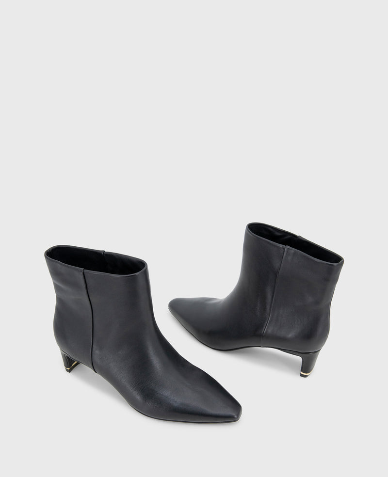 Kenneth Cole Miranda Leather Heel Bootie