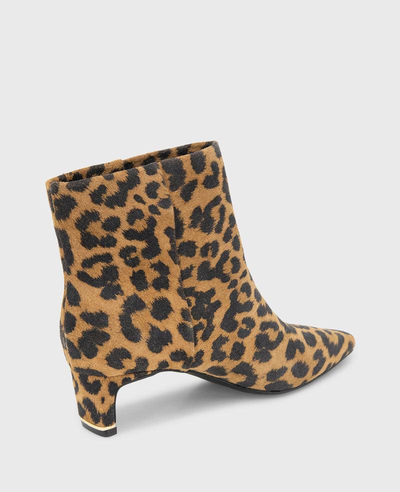 Kenneth Cole Miranda Suede Leopard Heel Bootie