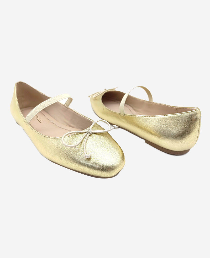 Kenneth Cole Myra Metallic Leather Ballet Flat