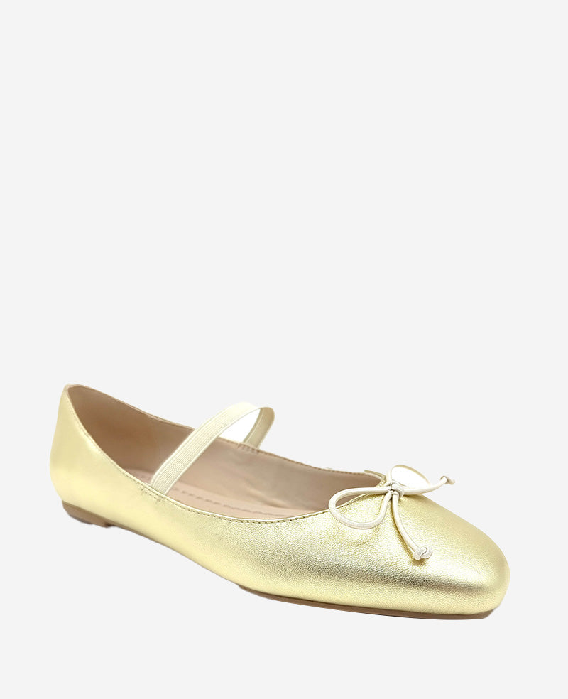 Kenneth Cole Myra Metallic Leather Ballet Flat