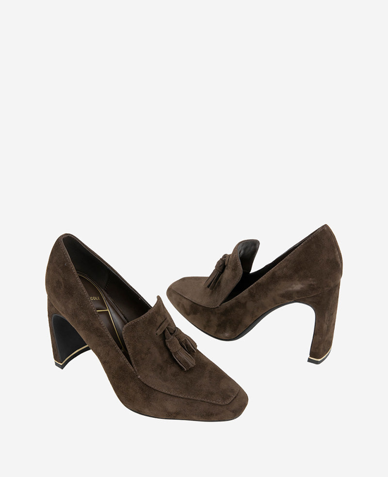 Kenneth Cole Nova Suede Heel Loafer
