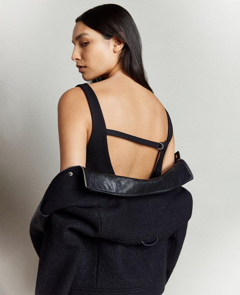 Kenneth Cole Open Back Strap Shift Dress