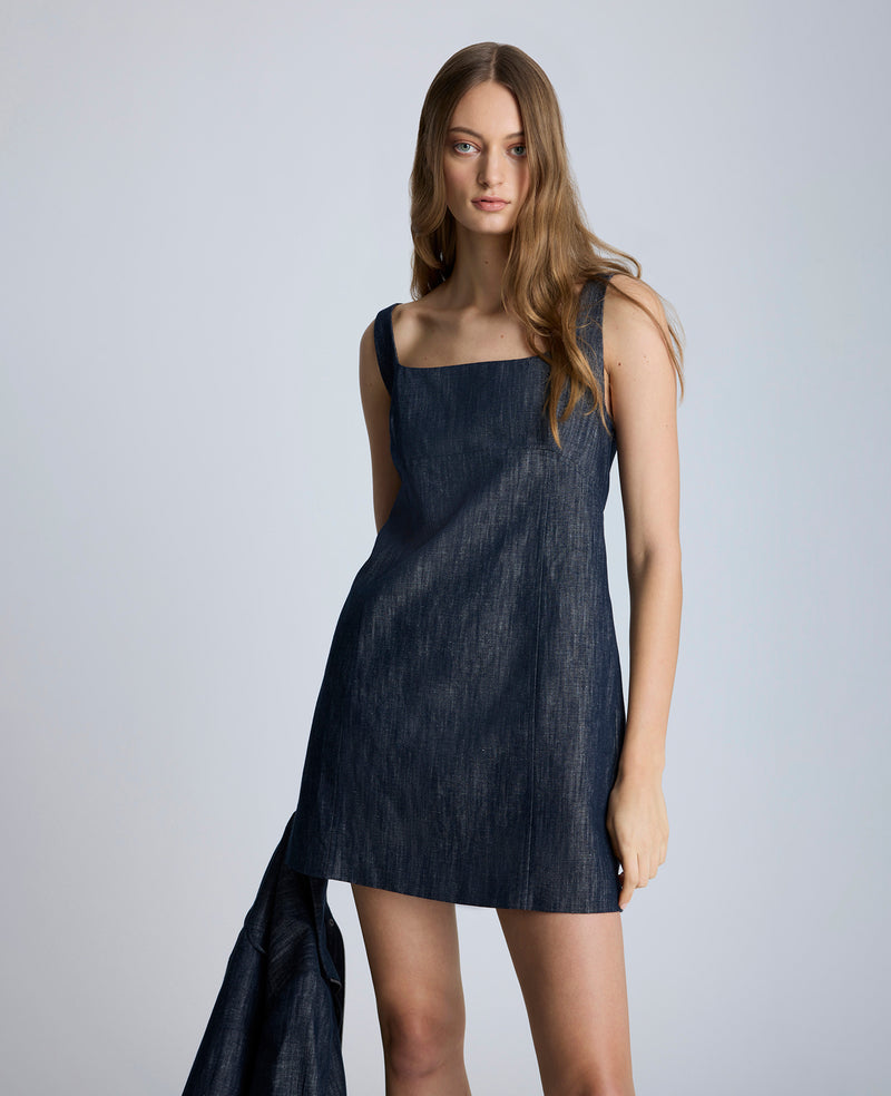 Kenneth Cole Open Back Strap Shift Dress