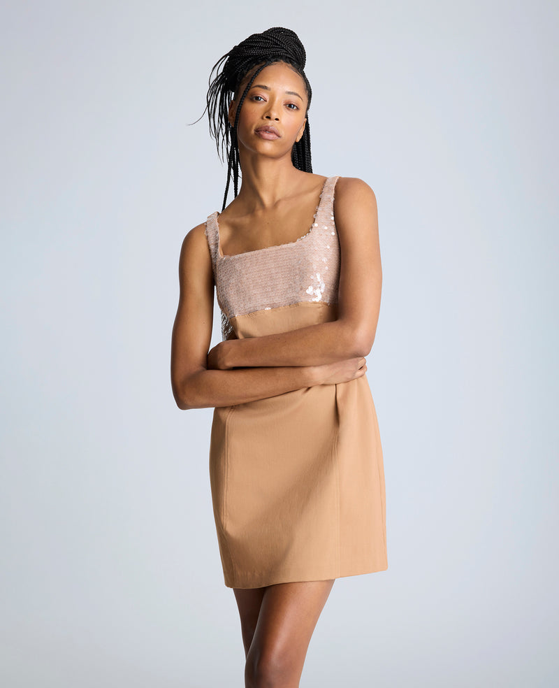 Kenneth Cole Open Back Strap Shift Dress