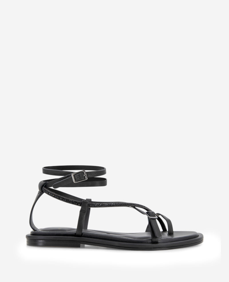 kenneth cole Paros Leather Beaded Sandal