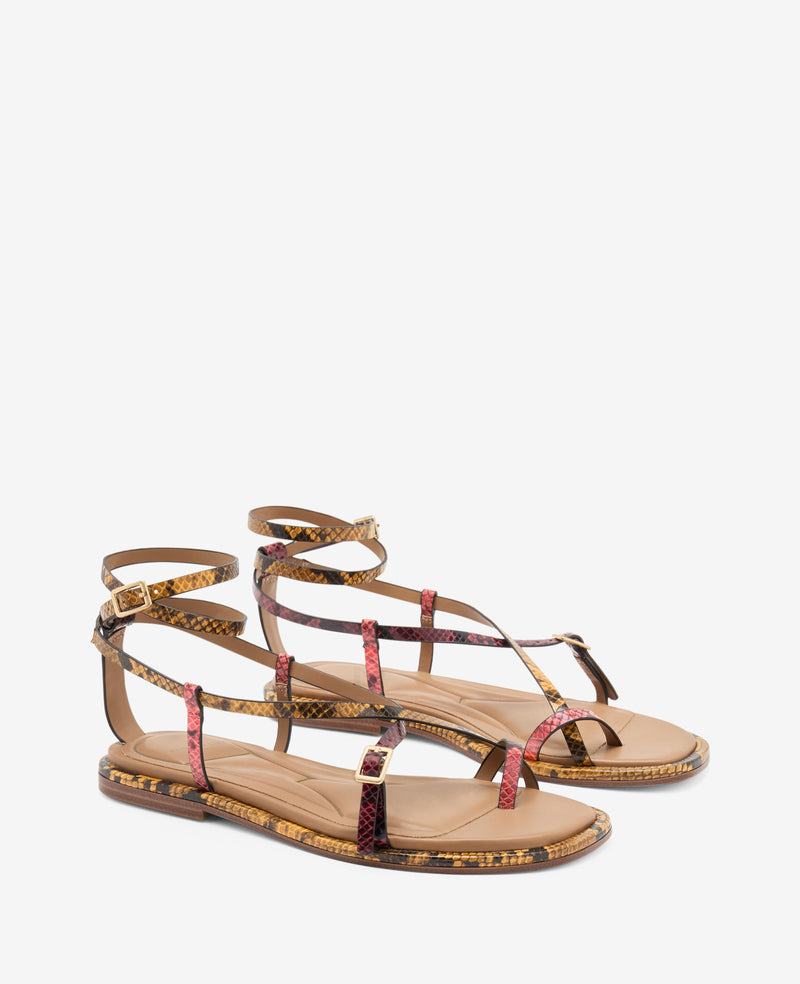 Kenneth Cole Paros Multi Color Snake Print Sandal