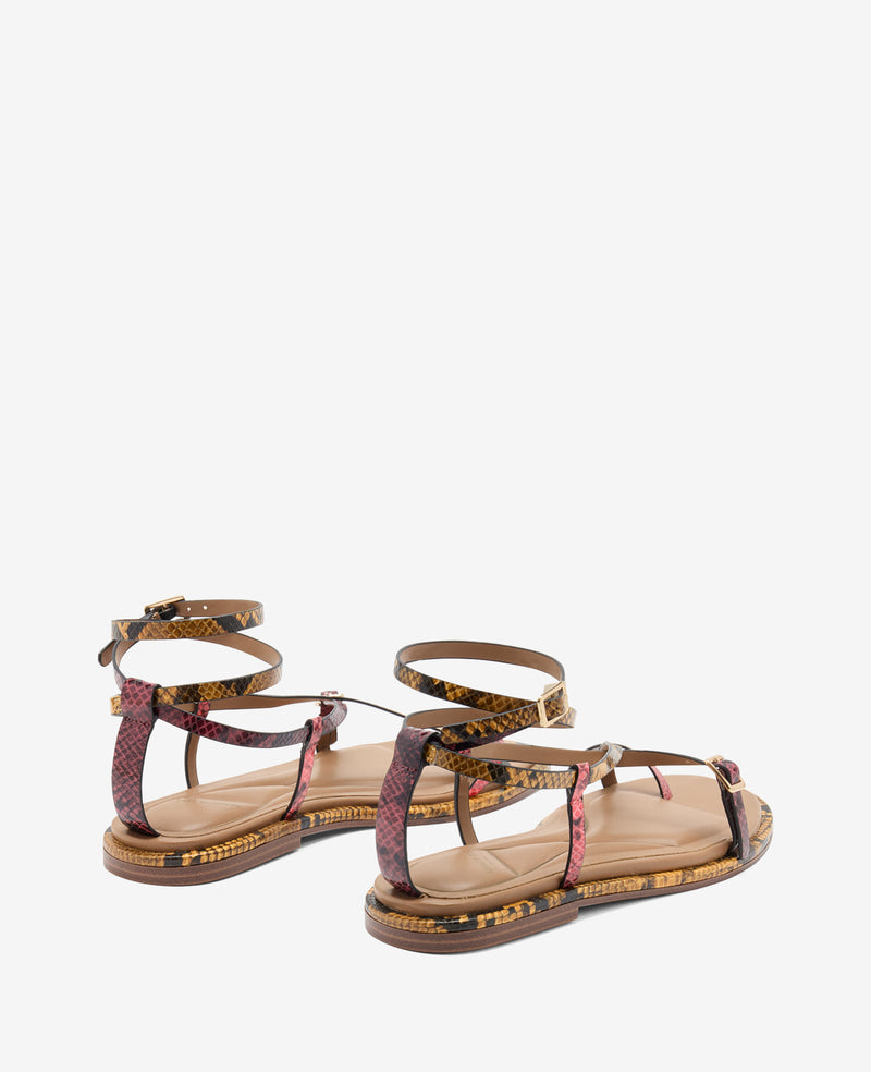 Kenneth Cole Paros Multi Color Snake Print Sandal