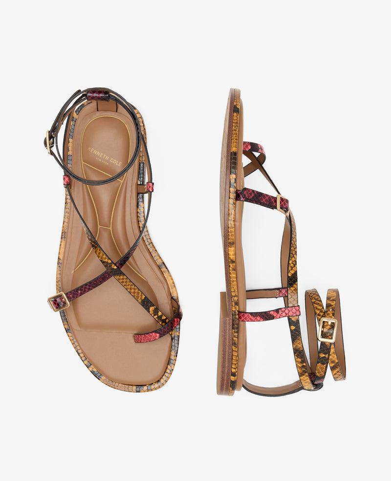 Kenneth Cole Paros Multi Color Snake Print Sandal