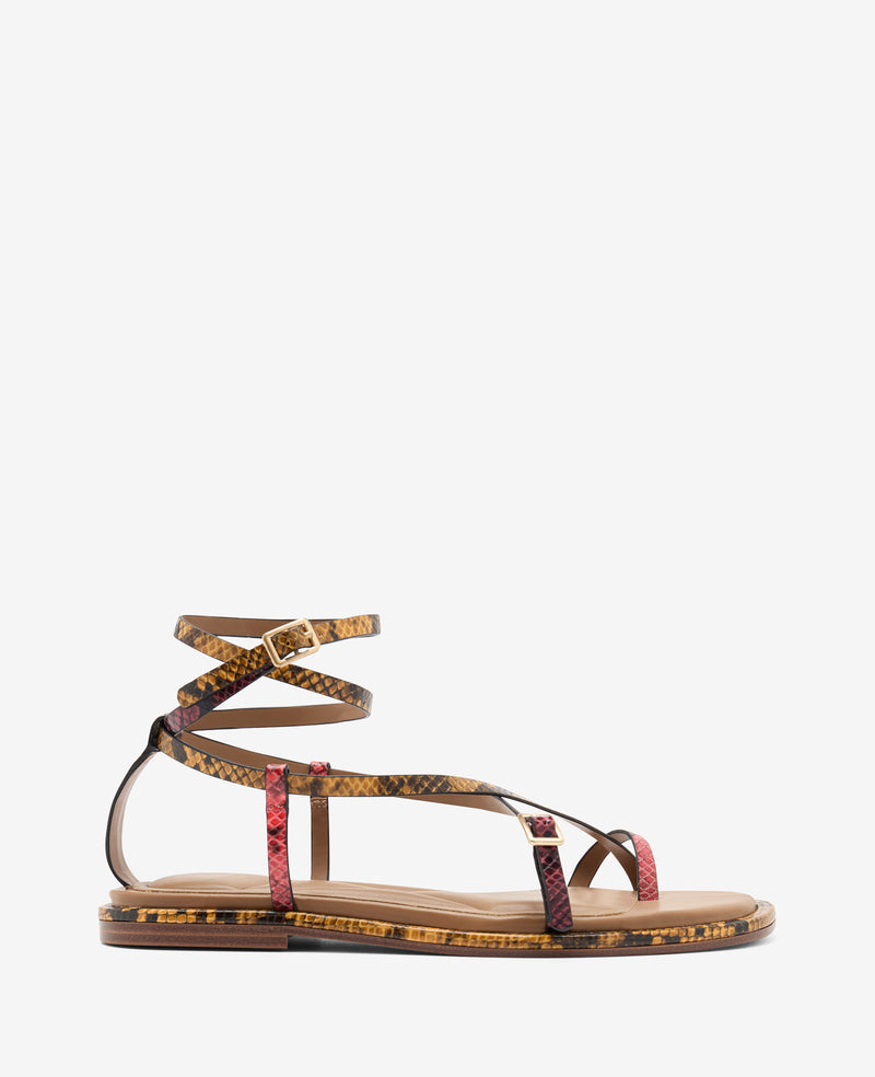 kenneth cole Paros Multi Color Snake Print Sandal
