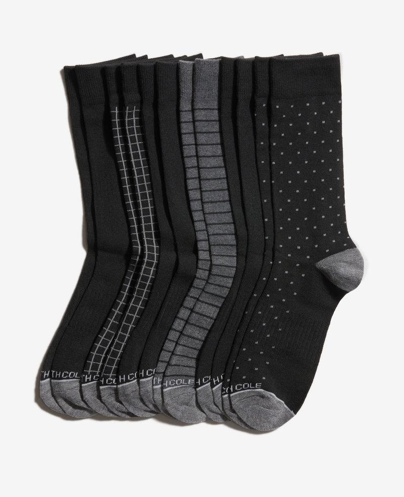 kenneth cole Pattern Dress Crew Socks 6-Pack