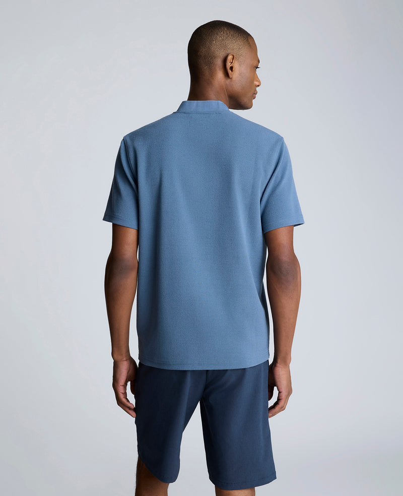 Kenneth Cole Performance Band-Collar Henley