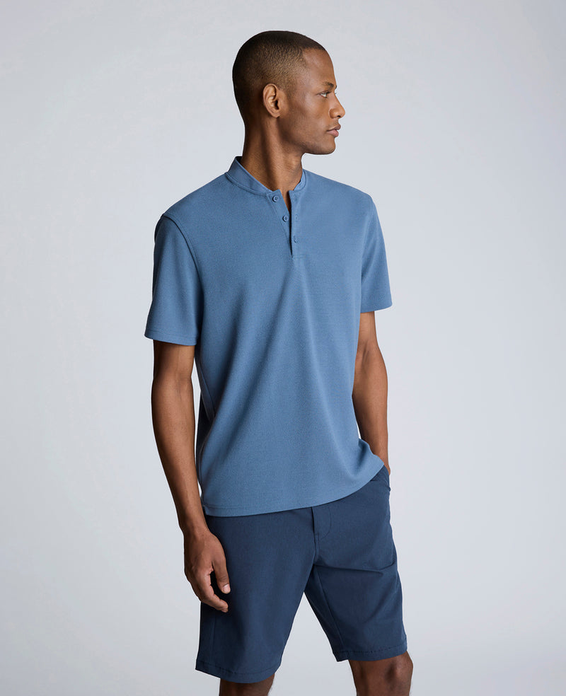 Kenneth Cole Performance Band-Collar Henley