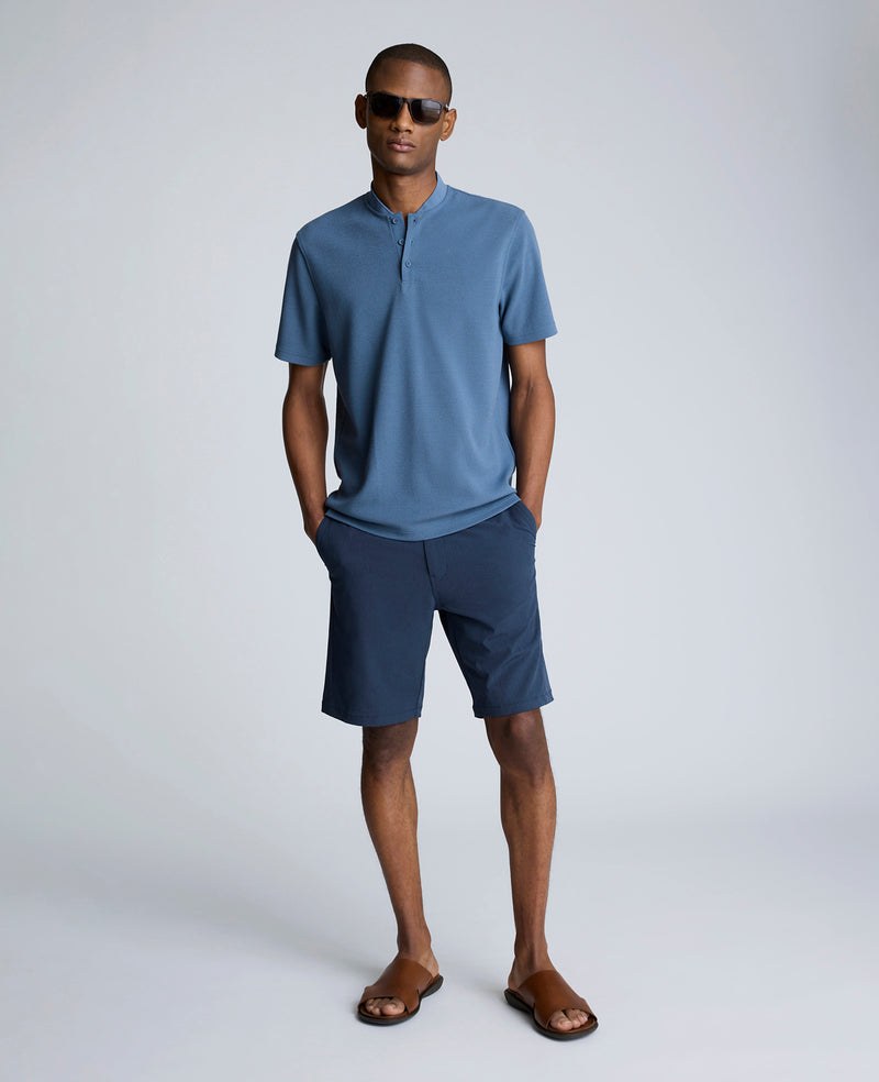 Kenneth Cole Performance Band-Collar Henley