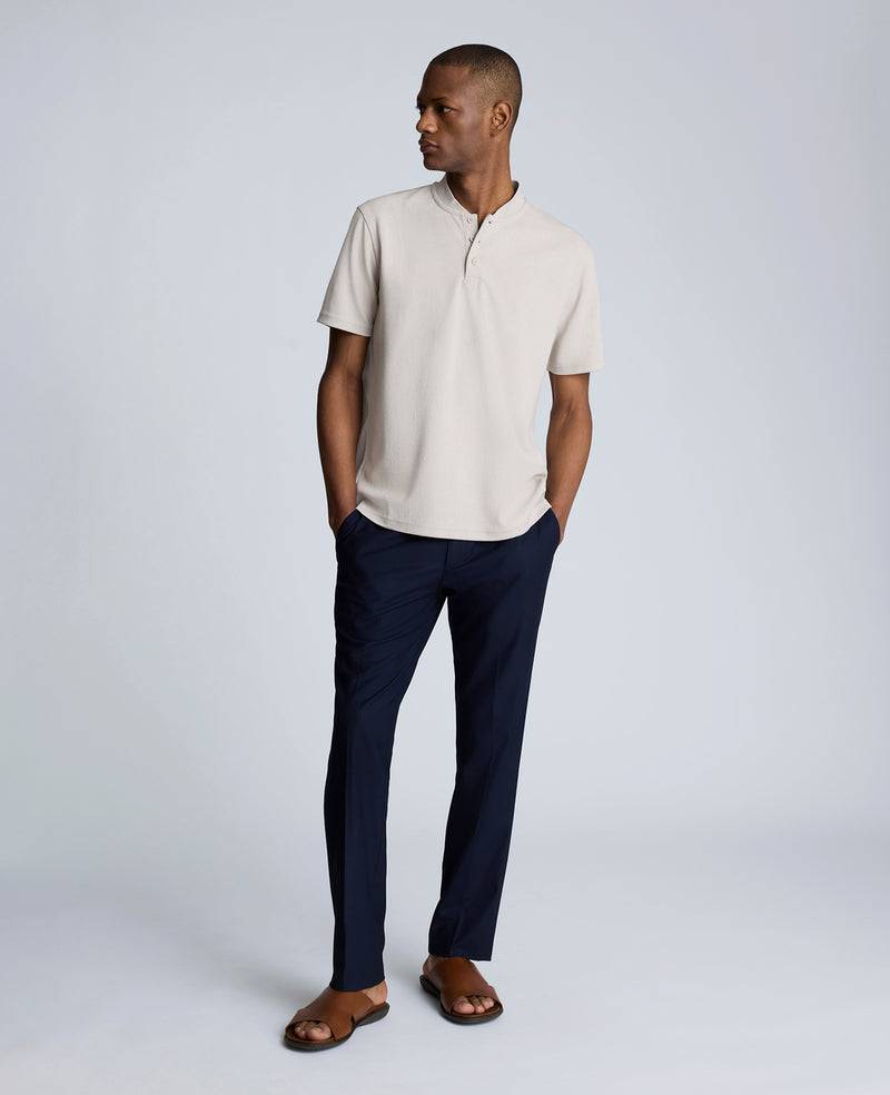 Kenneth Cole Performance Band-Collar Henley