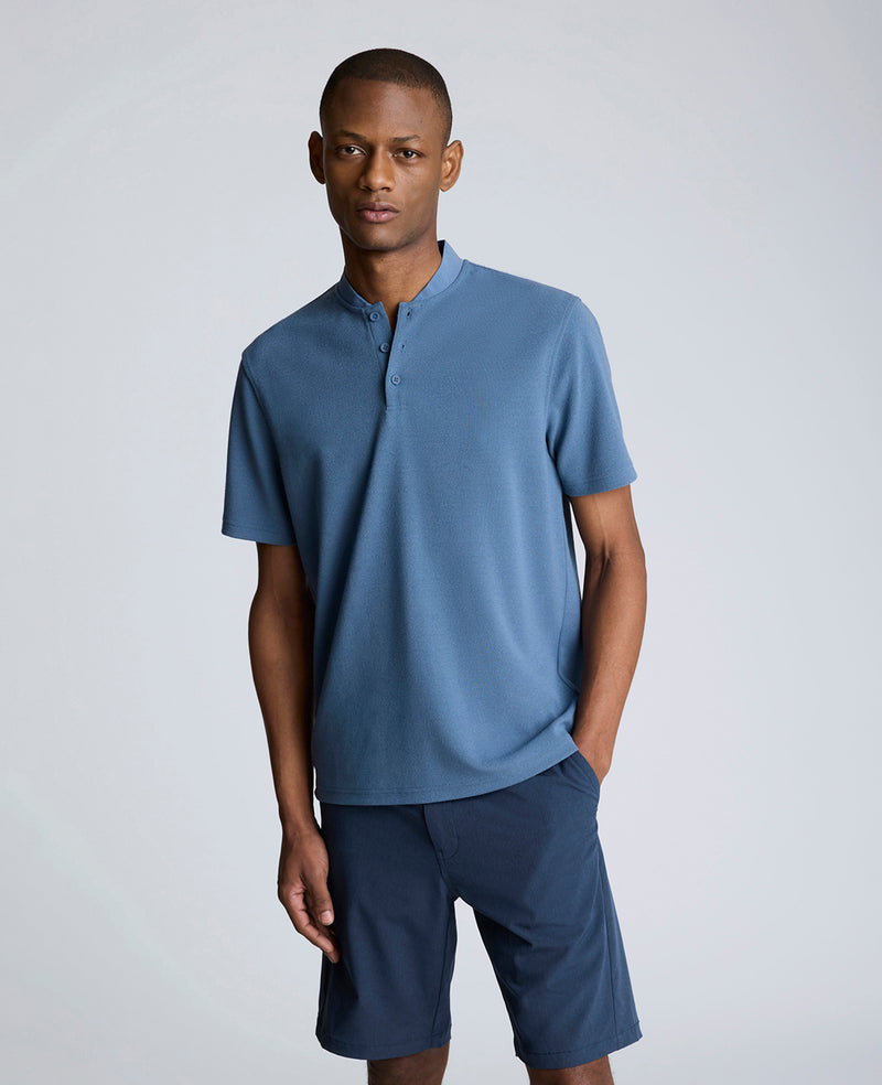 kenneth cole Performance Band-Collar Henley