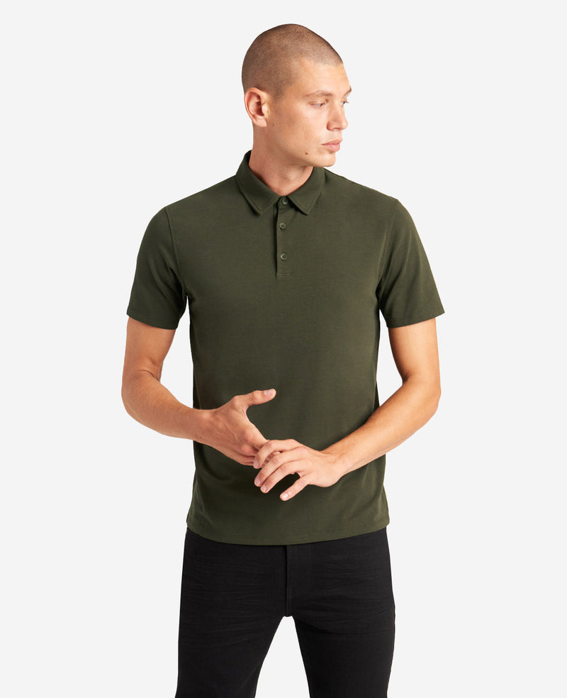 Kenneth Cole Performance Button Polo