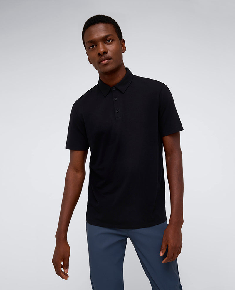 kenneth cole Performance Button Polo