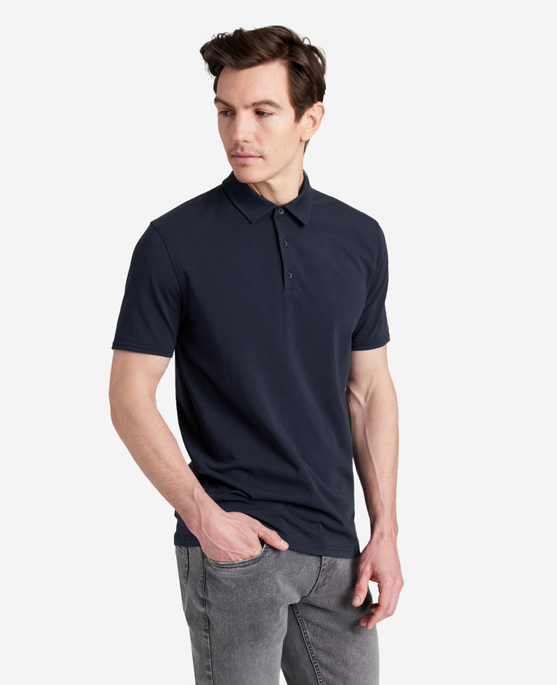 kenneth cole Performance Button Polo