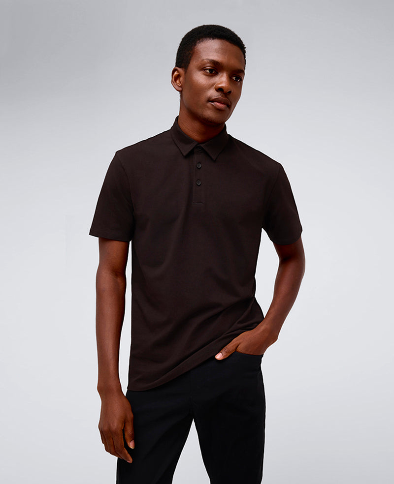 kenneth cole Performance Button Polo