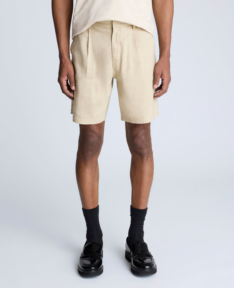 Kenneth Cole Performance Pleated Linen Short