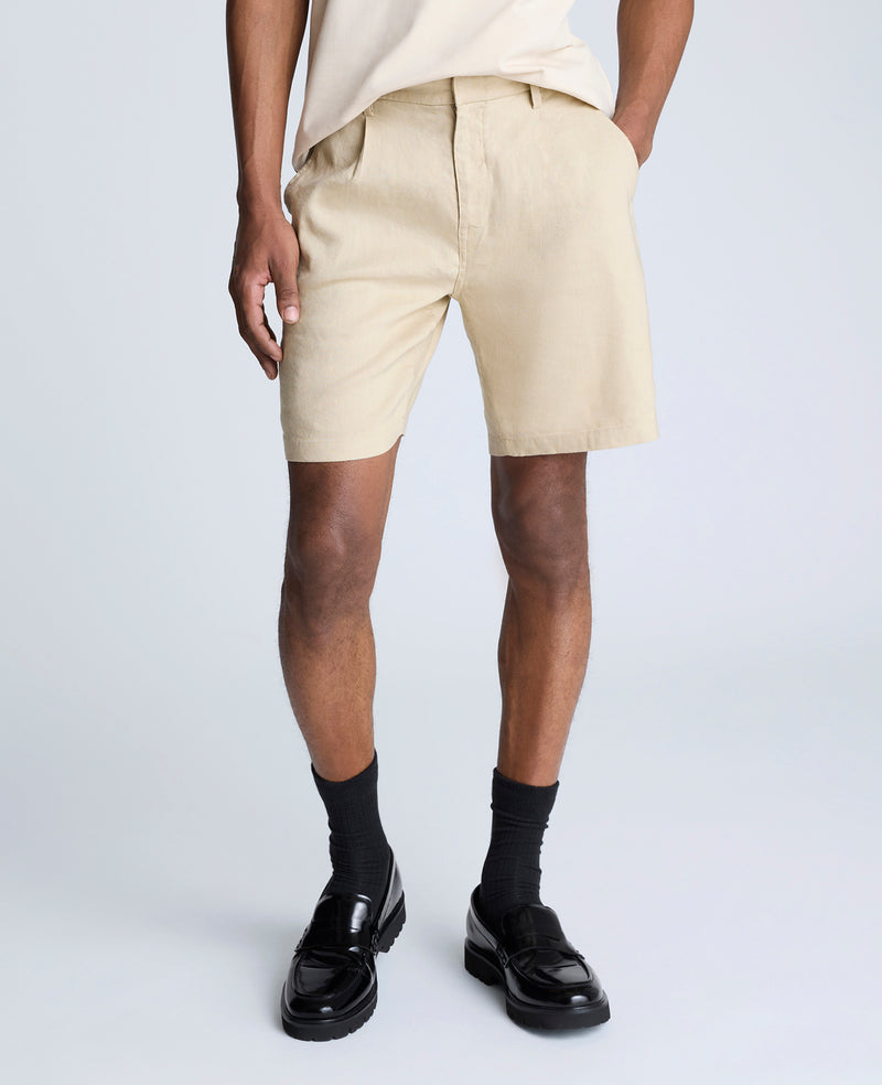 kenneth cole Performance Pleated Linen Short