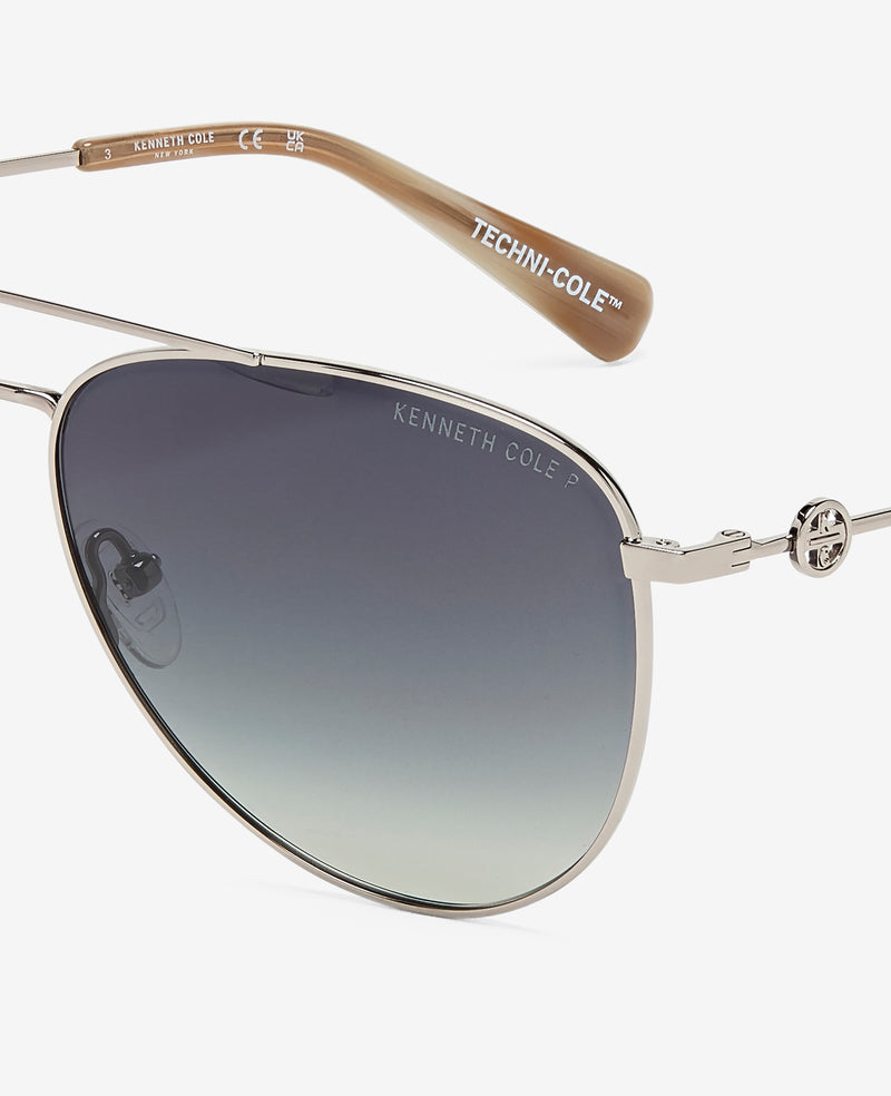 Kenneth Cole Pilot Titanium Aviator Sunglasses