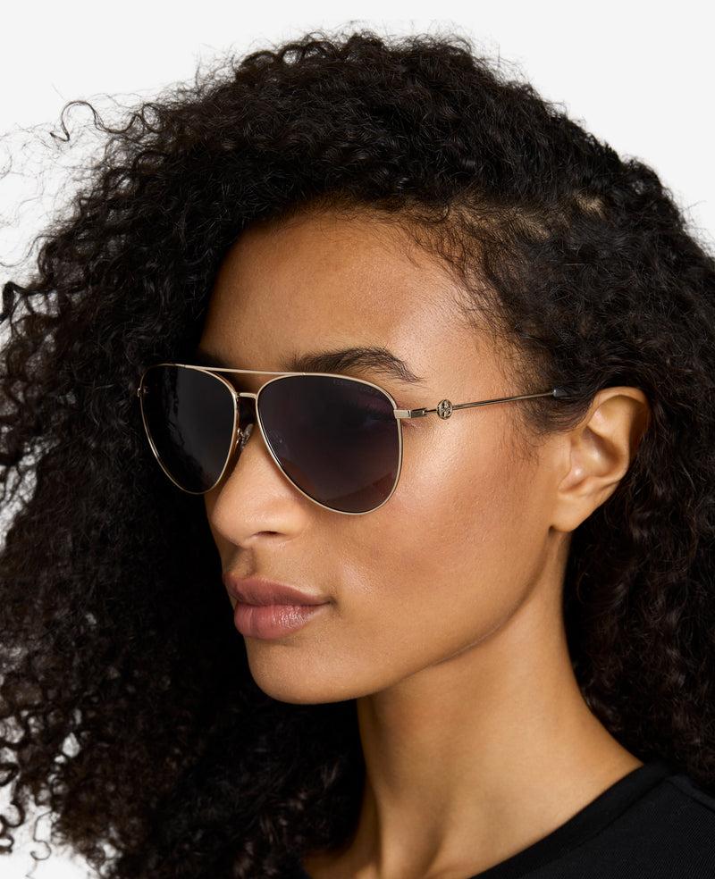 Kenneth Cole Pilot Titanium Aviator Sunglasses