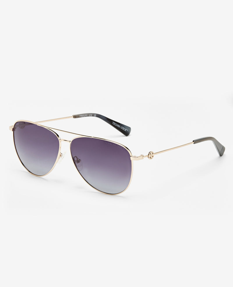 kenneth cole Pilot Titanium Aviator Sunglasses