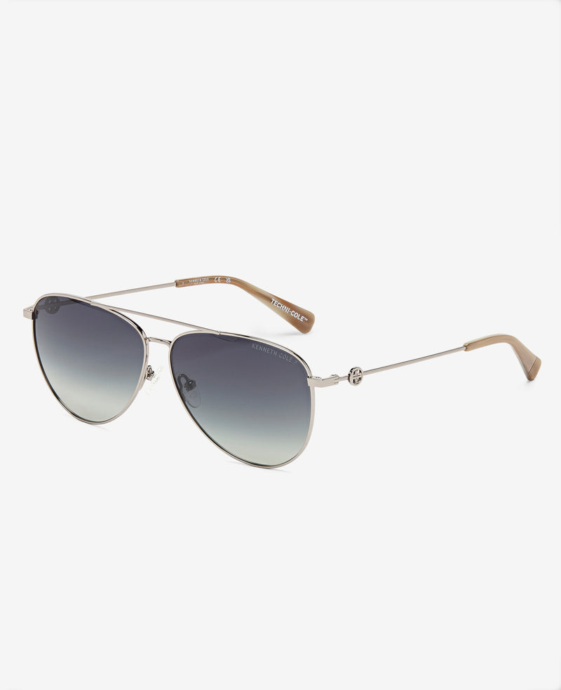 kenneth cole Pilot Titanium Aviator Sunglasses