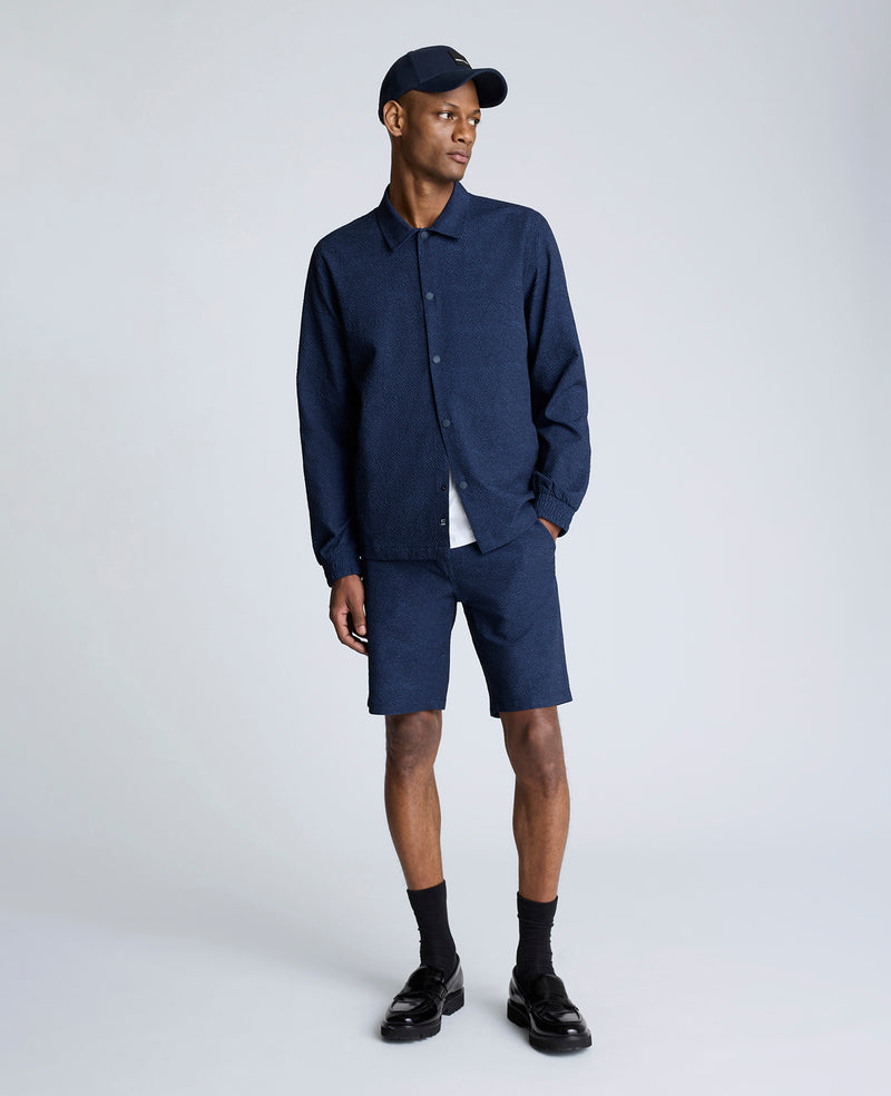 Kenneth Cole Printed Performance Seersucker Jacket