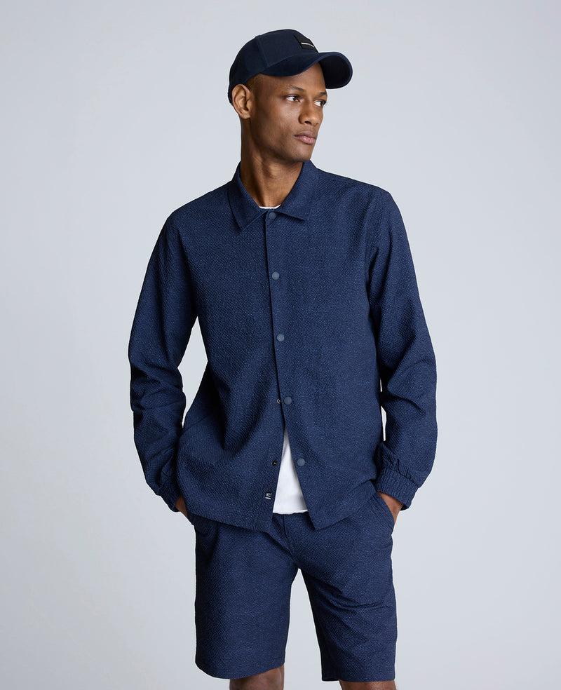kenneth cole Printed Performance Seersucker Jacket