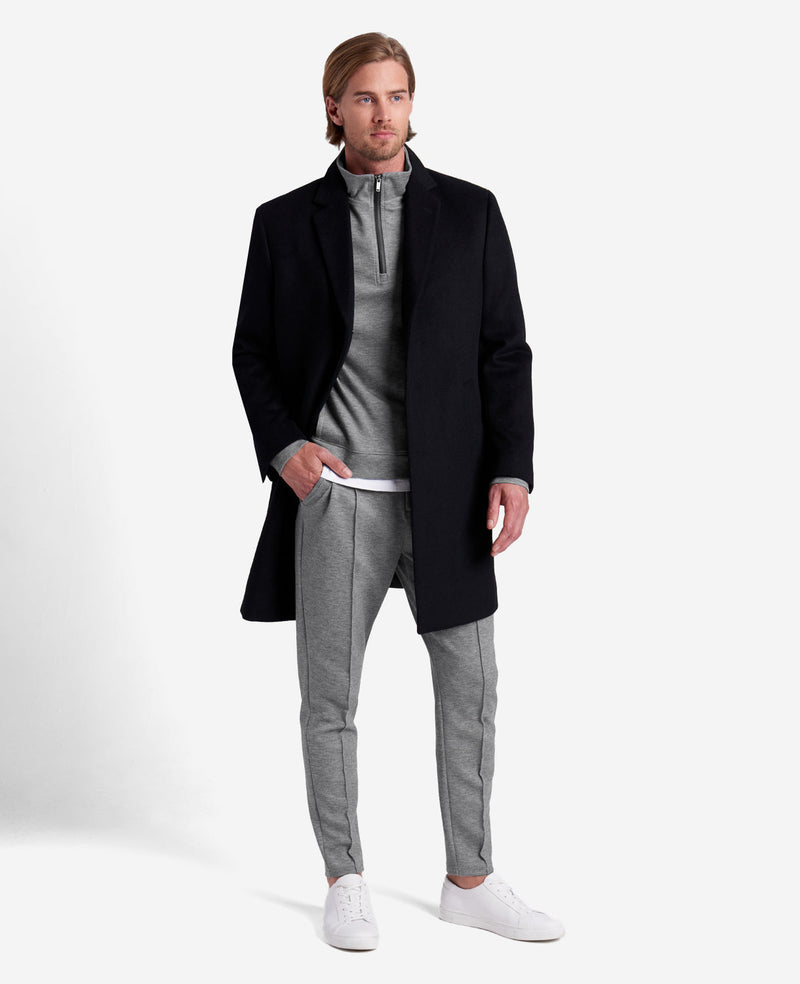 Kenneth Cole Quarter-Zip Mock Knit Jacket