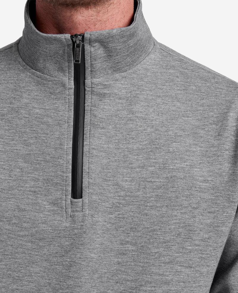 Kenneth Cole Quarter-Zip Mock Knit Jacket