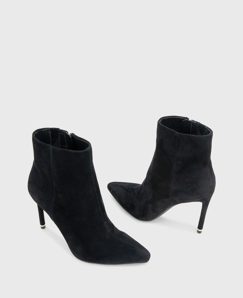Kenneth Cole Quincy Suede Heel Ankle Bootie
