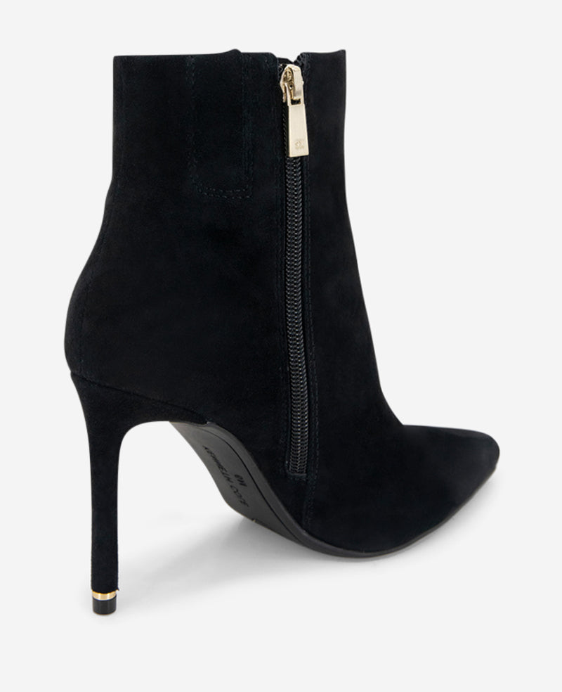 Kenneth Cole Quincy Suede Heel Ankle Bootie