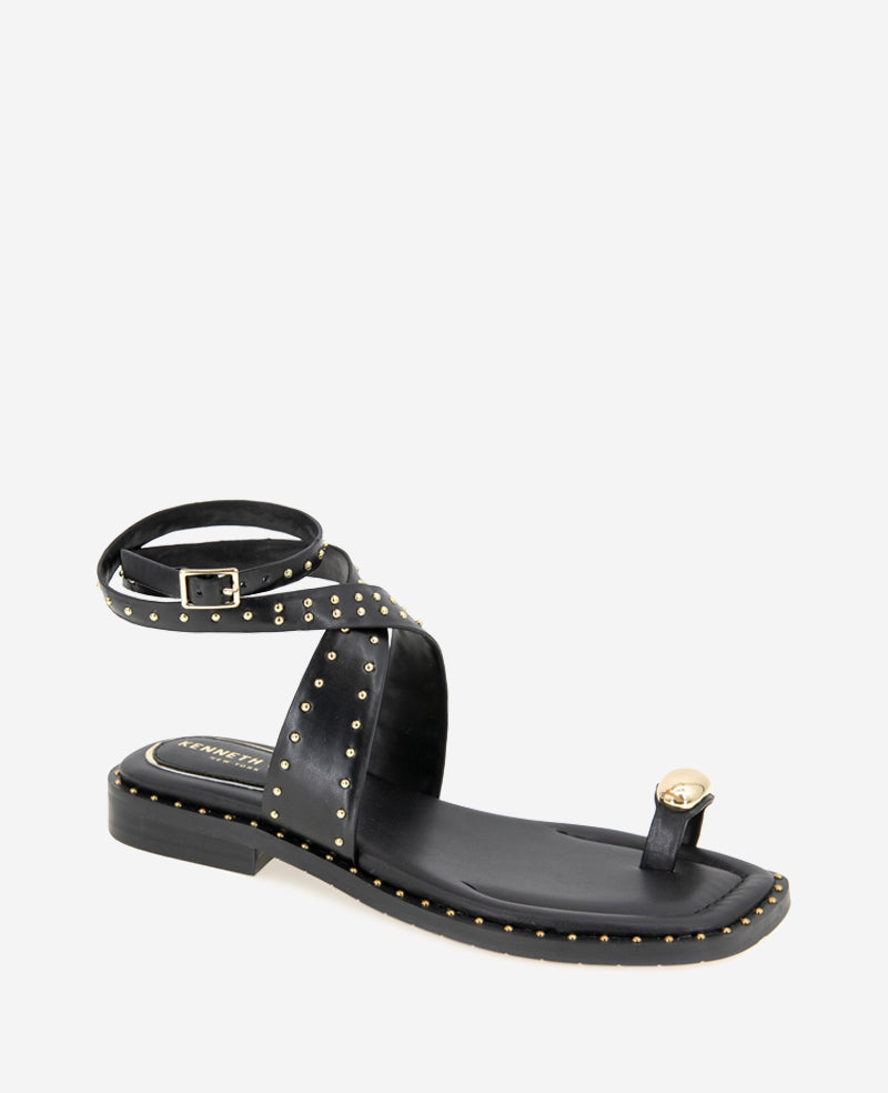 kenneth cole Raven Leather Studded Sandal