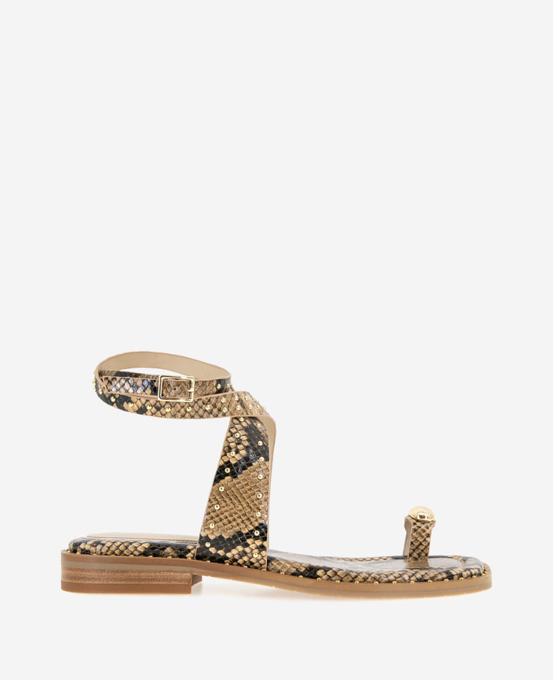 kenneth cole Raven Snake Print Studded Sandal