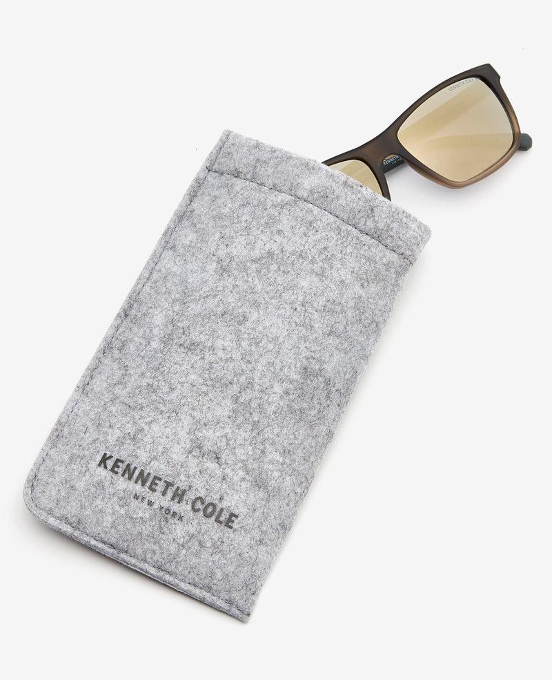 Kenneth Cole Rectangular Ultem Sunglasses