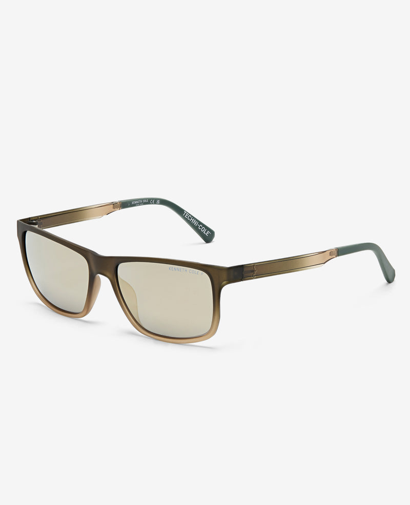 kenneth cole Rectangular Ultem Sunglasses