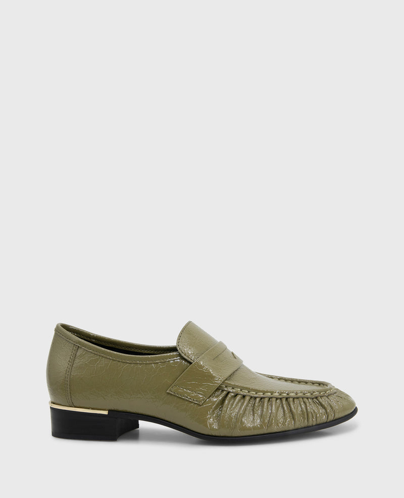 kenneth cole Reece Crinkle Patent Penny Loafer