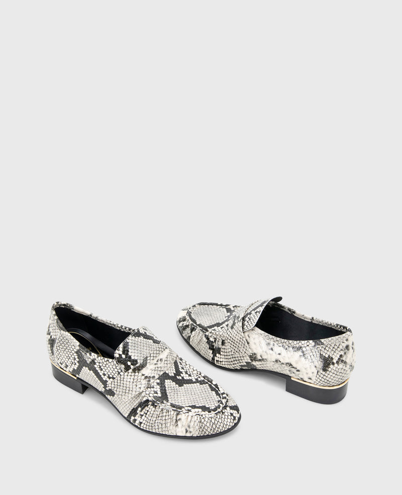 Kenneth Cole Reece Embossed Snake Penny Loafer