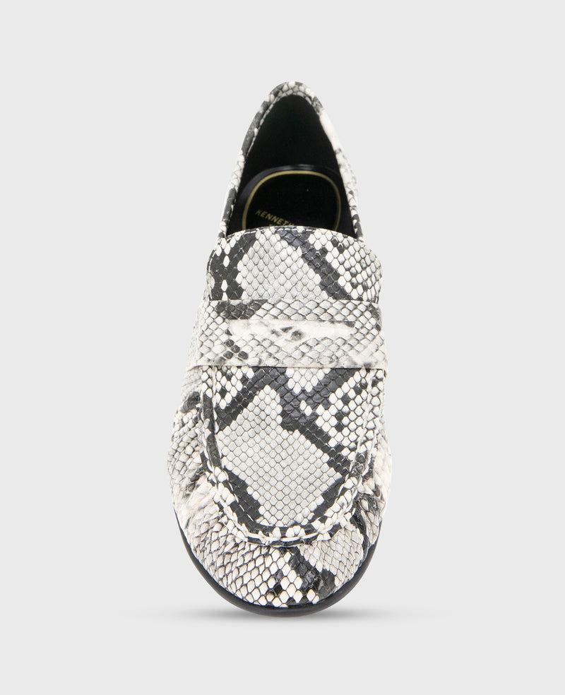 Kenneth Cole Reece Embossed Snake Penny Loafer