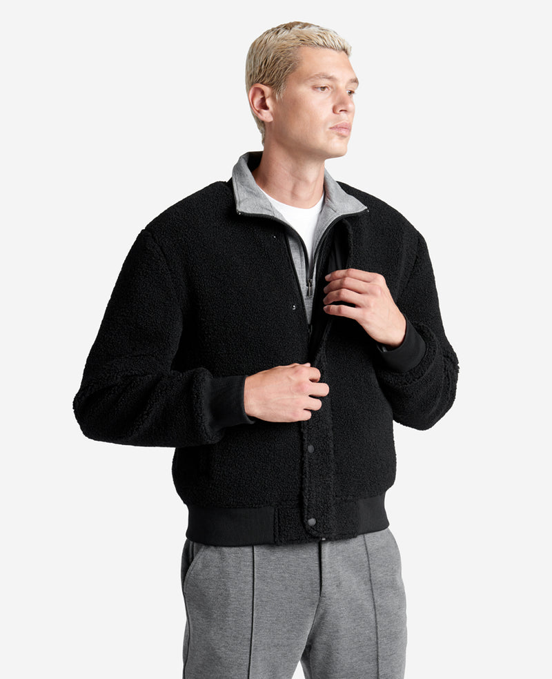 kenneth cole Reversible Sherpa Bomber Jacket