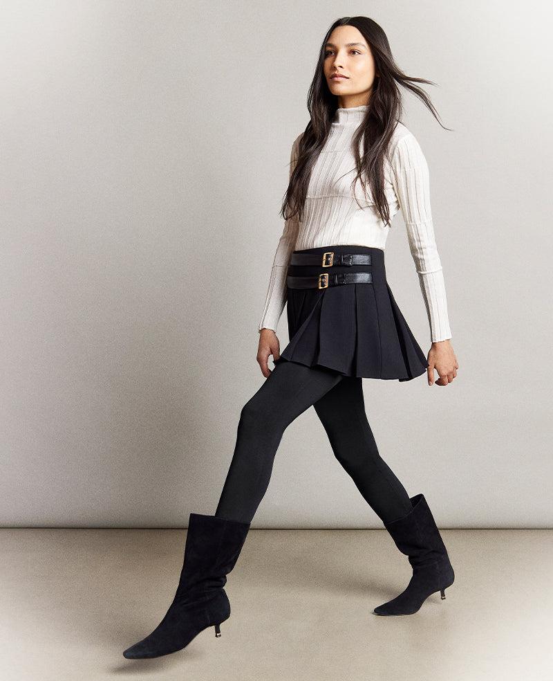 Kenneth Cole Ribbed Long Sleeve Mock Neck Sweater