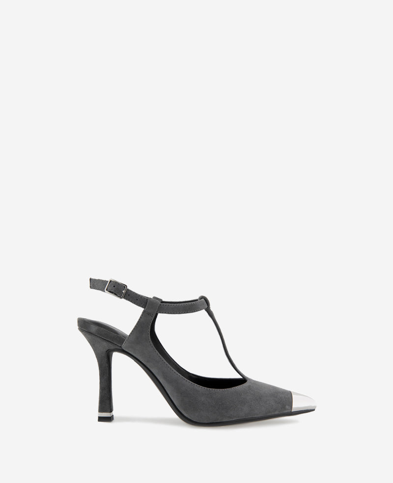 kenneth cole Romi T-Strap Suede Slingback Heel