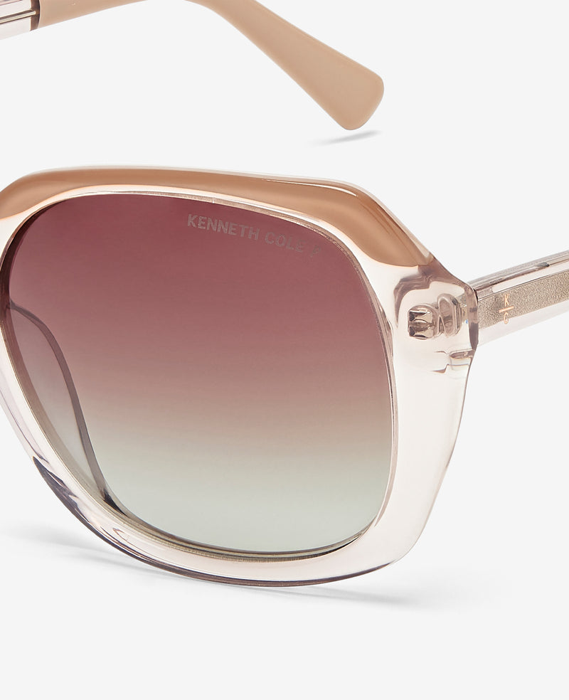 Kenneth Cole Round Acetate Sunglasses