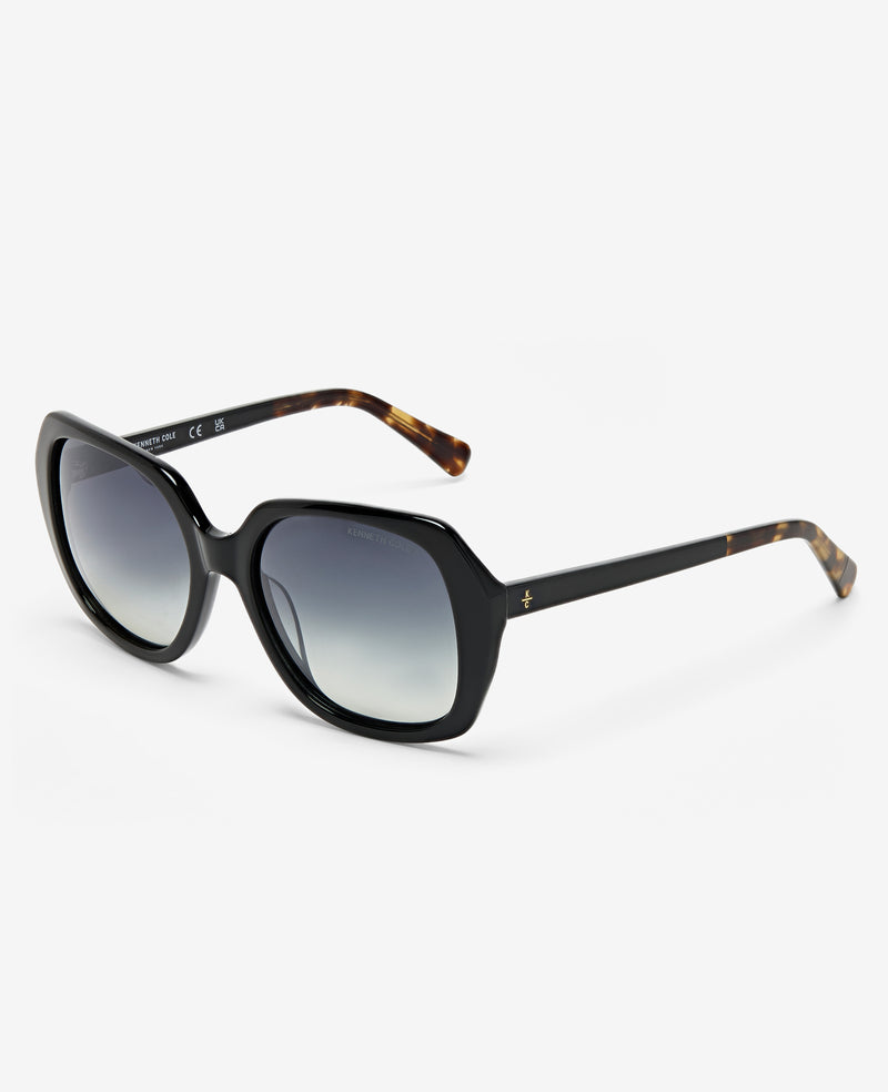 kenneth cole Round Acetate Sunglasses