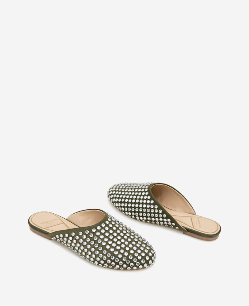 Kenneth Cole Saddie Studded Rhinestone Mule
