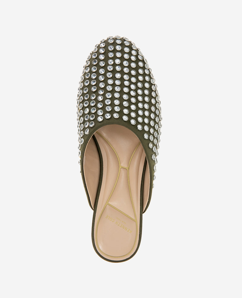 Kenneth Cole Saddie Studded Rhinestone Mule