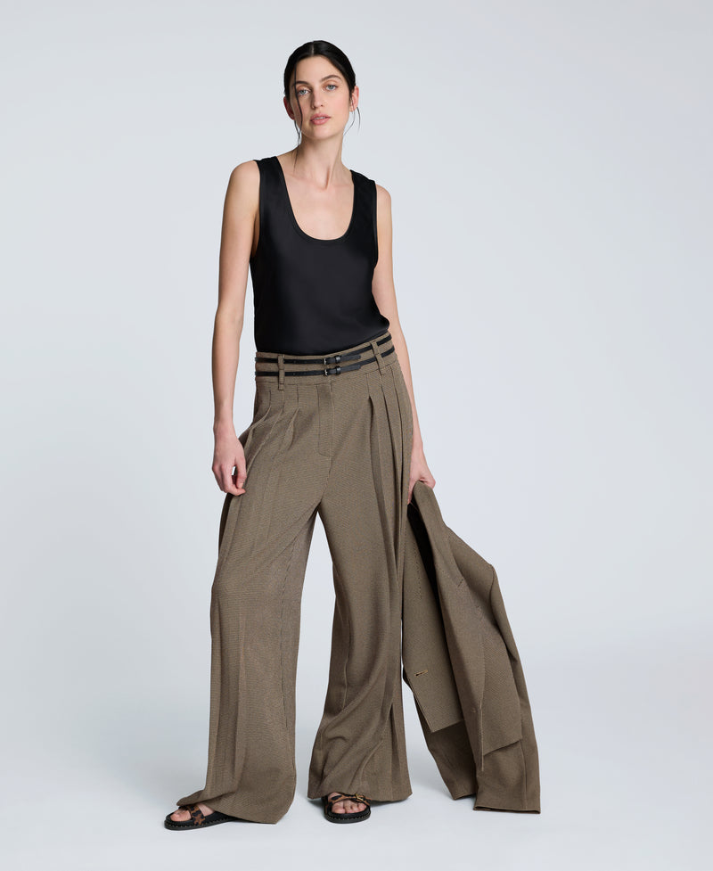 Kenneth Cole Satin Scoop Neck Tank